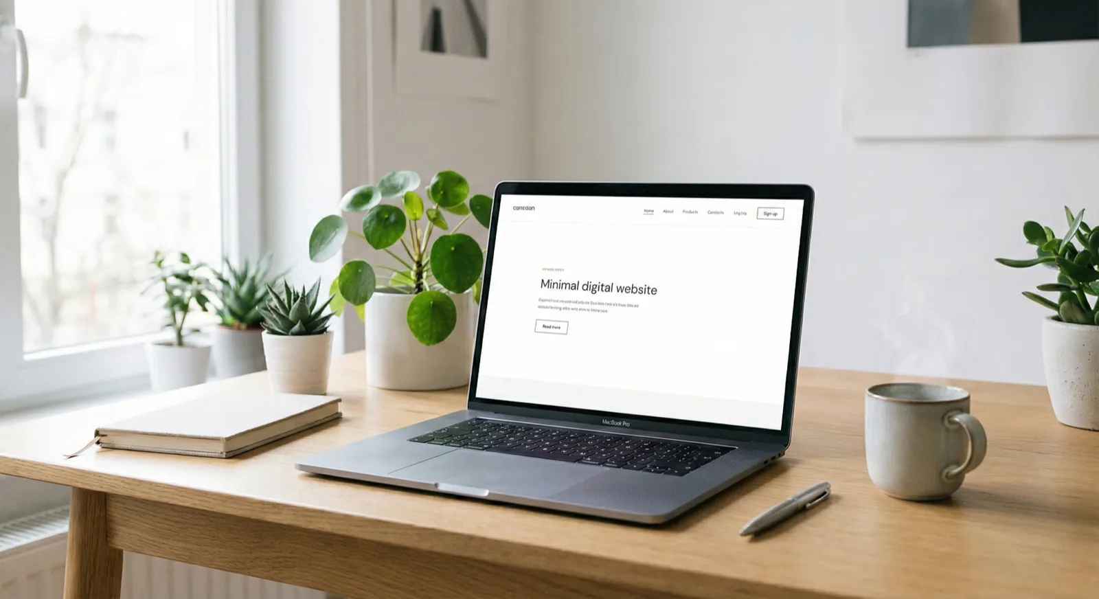 Our Story - Laptop on Desk